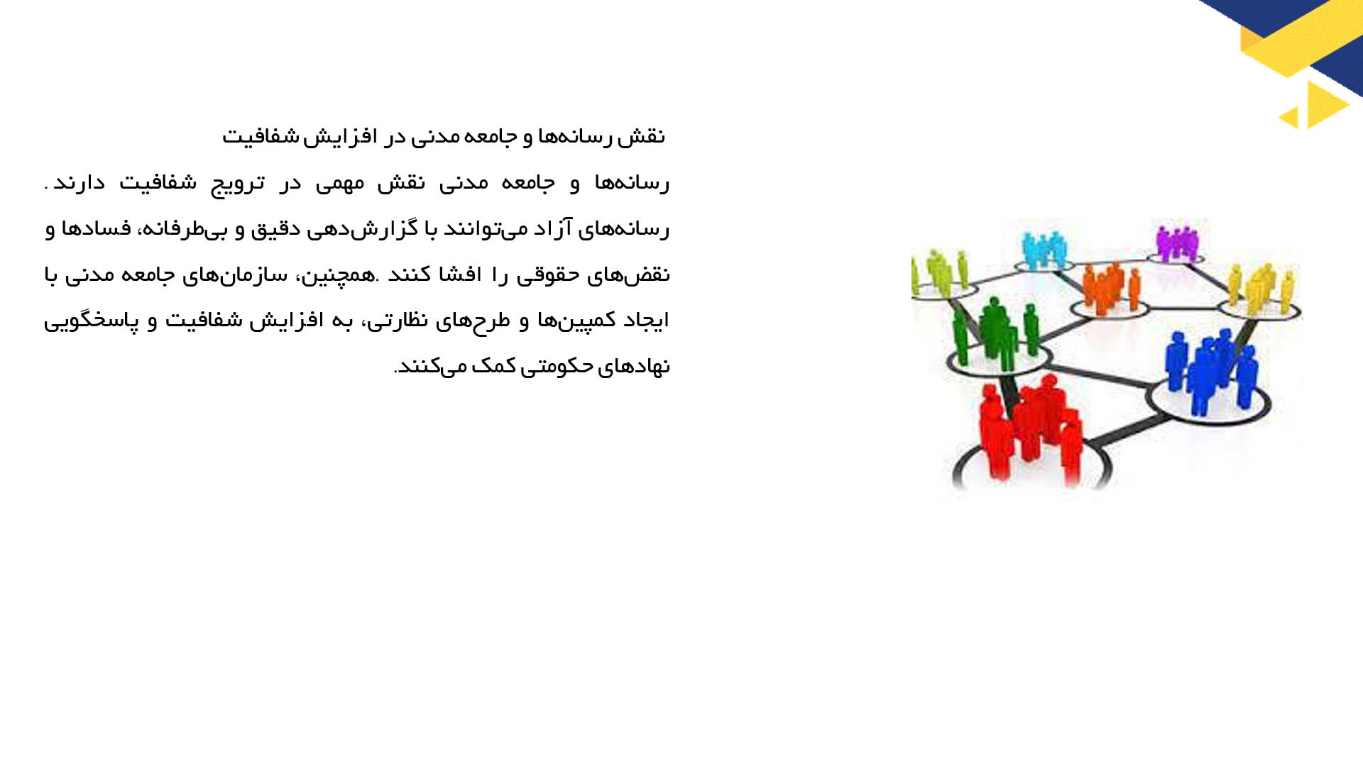 پاورپوینت در مورد سیاست و شفافیت در حکومت